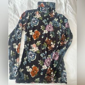 Smythe Floral Turtleneck Small